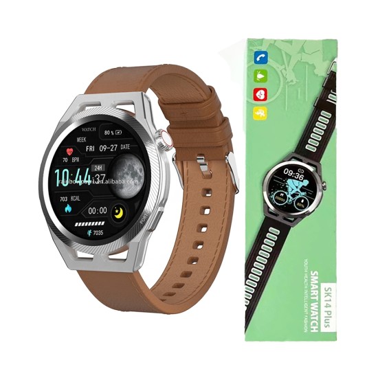 Smartwatch SK14 Plus 1.3" 290mAh Waterproof IP68 Brown